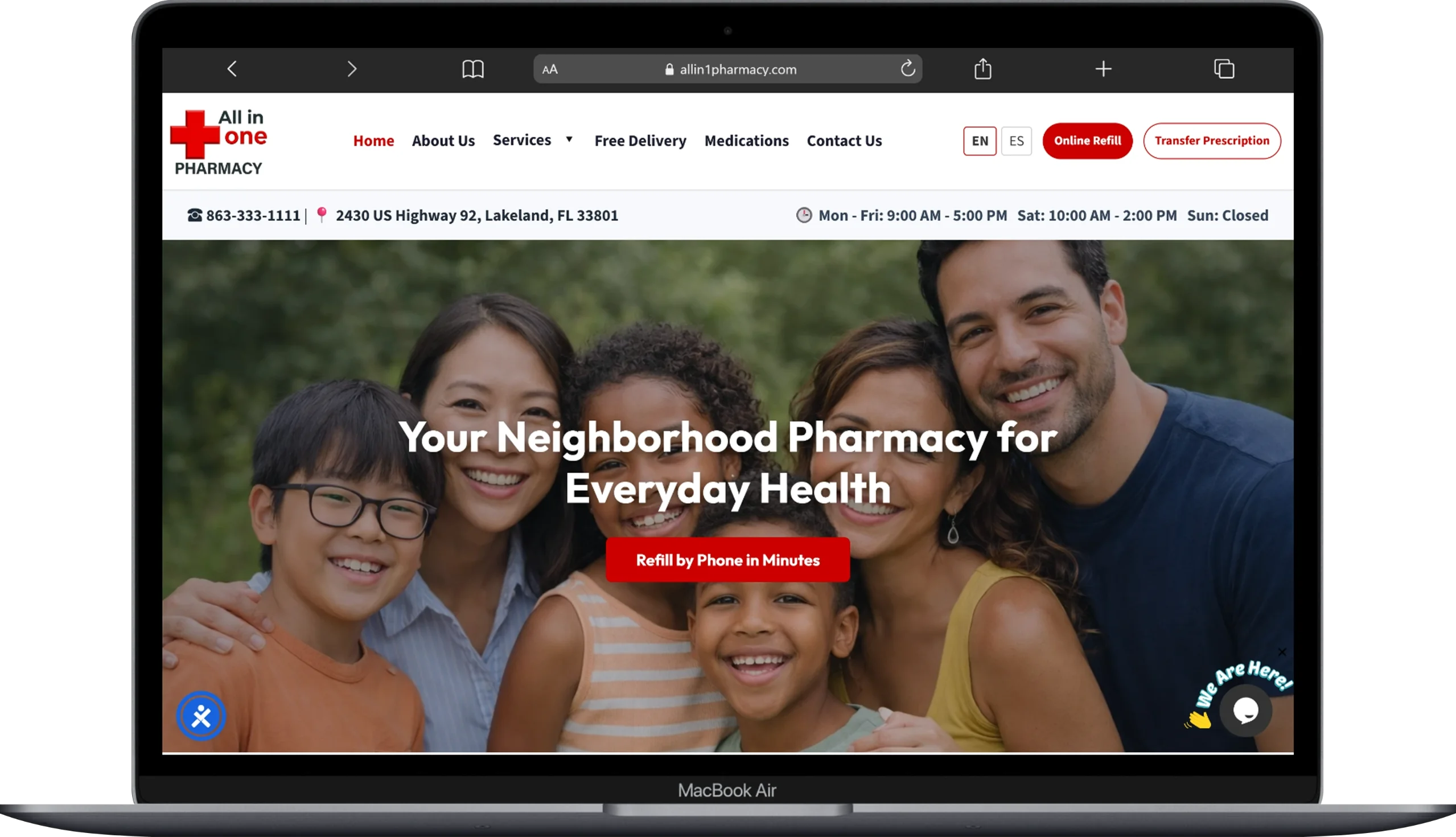 All In One Pharmacy Website